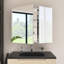 Rectangular Medicine Cabinet With Mirror-1963129734