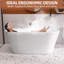 Baignoire de trempage autoportante en acrylique 55 po. X 27,5 po.