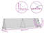 Cage à poulet en acier galvanisé 41,3 po x 35,8 po argent-1285263292