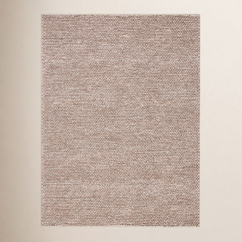 Tapis brun fait à la main Elle, Rectangle de 11 pi x 15 pi