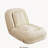 Upholstered Foldable Lazy Sofa Bed (Off White)-645626827