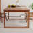 Nut-brown Rectangular Solid Wood Butterfly Leaf Dining Table-2022450519