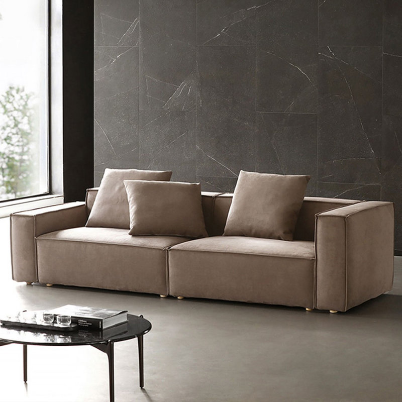 Coussin de canapé modulaire en polyester, H 27,17 po x l 102,36 po x P 37,8 po