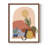 Paper Scene I Framed Print - Solid Wood