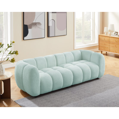 Modern Upholstered Sofa, Tufted Couch
