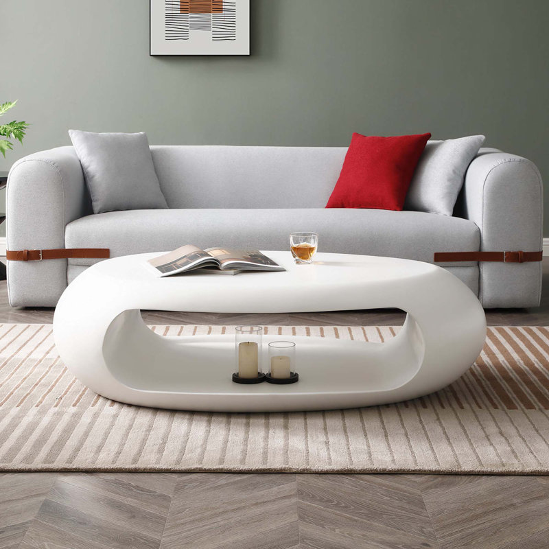 Table basse ovale