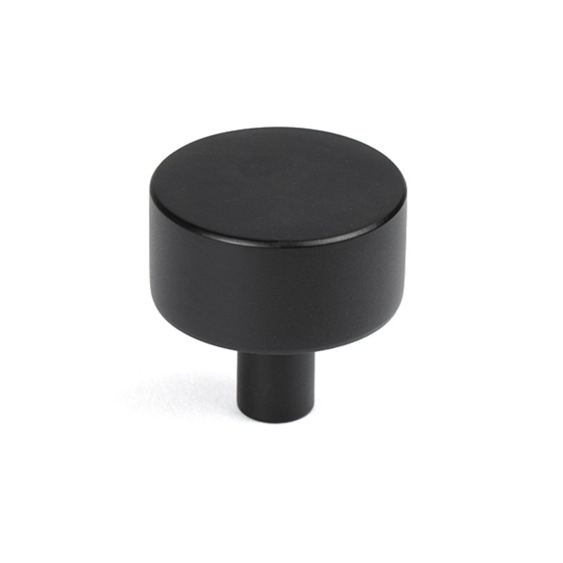Round Knob, 3 cm, Matt Black
