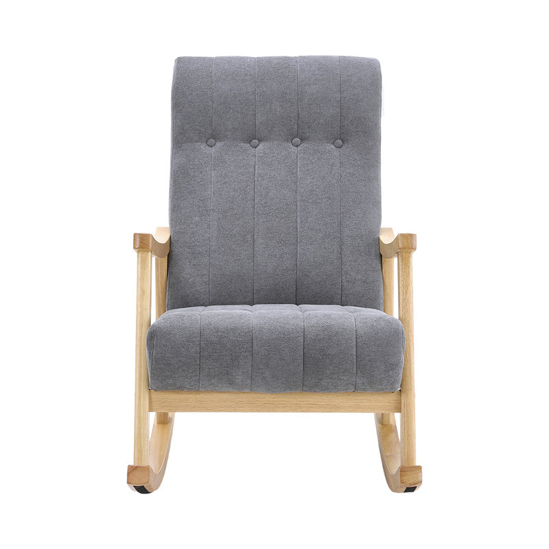 Maygen Rocking Chair, Dark Grey