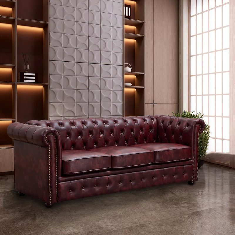 Faux Leather Living Room Set