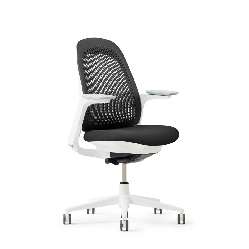 Haworth Breck Office Chair, Coal, White