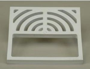 Grille de drainage de plancher 9 po x 9 po