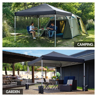 Outdoor Pop Up Gazebo Black