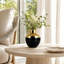 Vase de table arrondi en céramique à ouverture étroite-2056006670