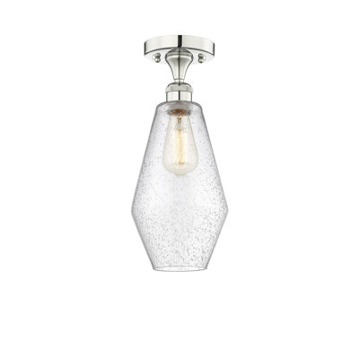 Plafonnier semi-encastré en verre Amylea