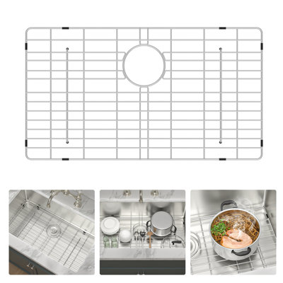 27.6" x 15.6" Stainless Steel Bottom Sink Grid for Kitchen Sink