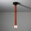 SNAPS Small LED Pendant - Black Finish - Chestnut Leather - Pressed Glass-896392836-896392840