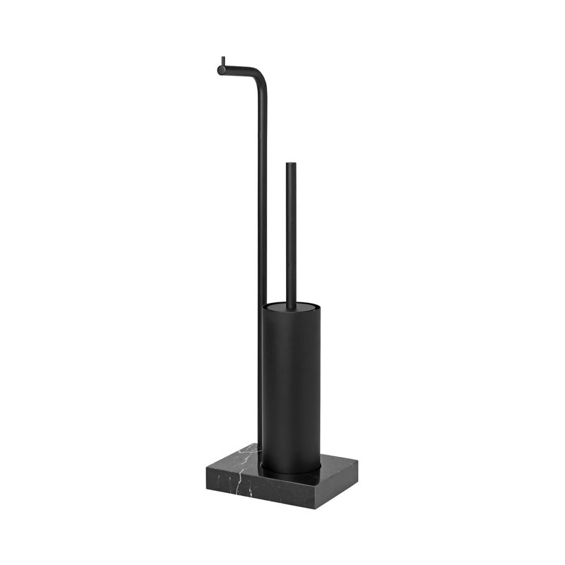 Modo 26.3" Toilet Brush Set, Matte Black