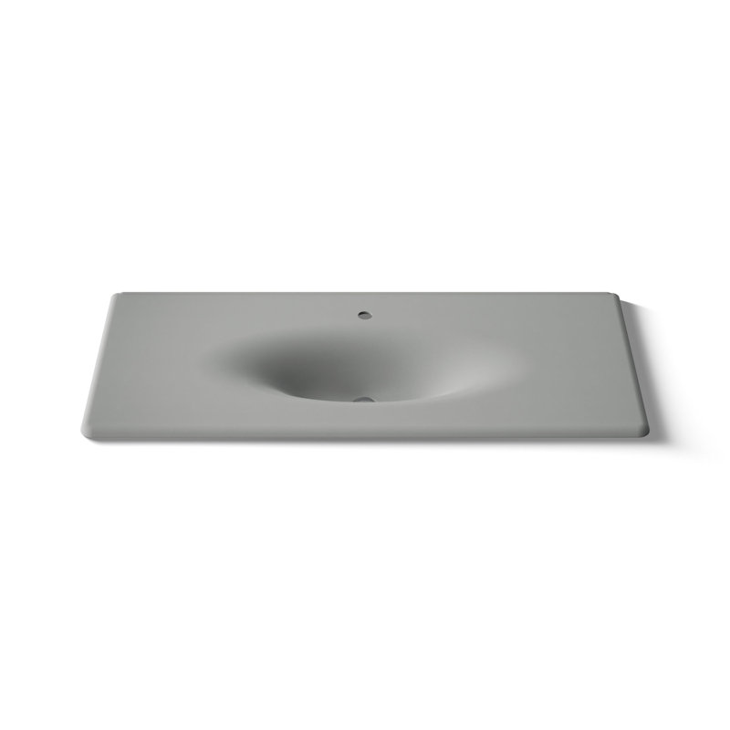 Plateau de meuble-lavabo simple 50 po Iron Impressions®, Simple, Basalte