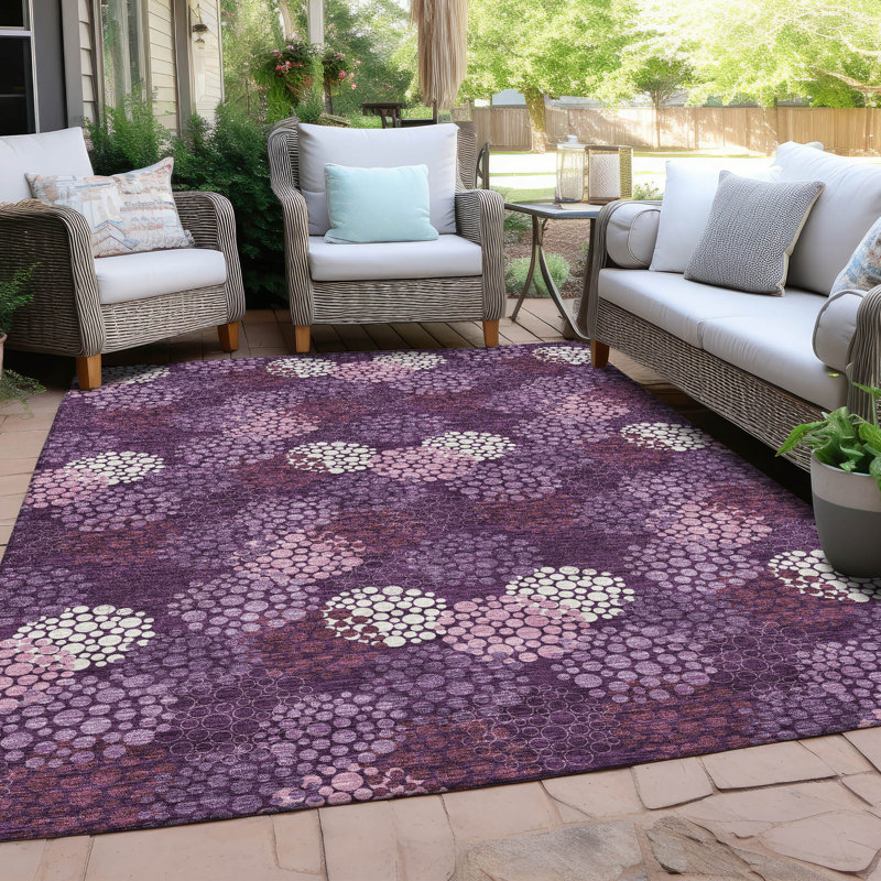 Tapis intérieur / extérieur Maliana, Rectangle de 10 pi x 14 pi