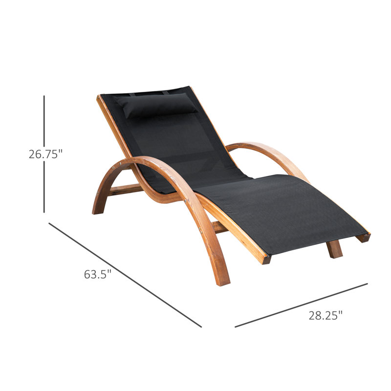 Chaise longue inclinable Barberine