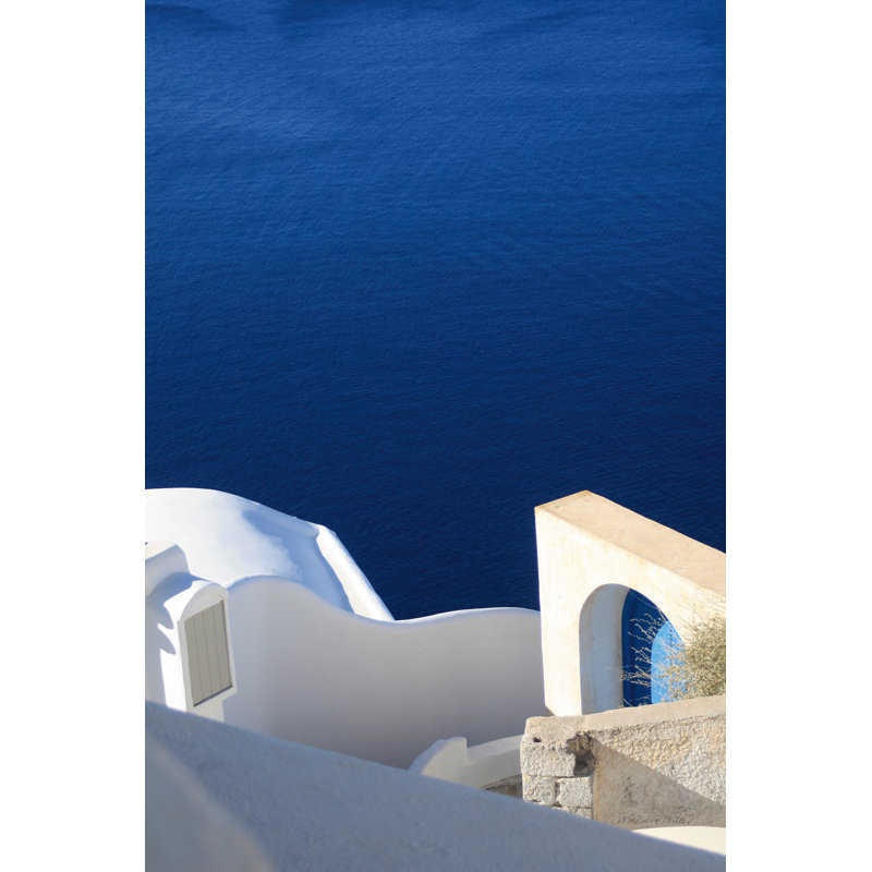 Santorini II Crop, H 36 po x l 24 po x P 1,25 po, Imprimé avec cadre noir, Oui