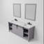 Ensemble de meuble-lavabo double l 80 po x P 22 po Marsyas, ensemble de robinet et miroirs 30 po-2064676249-2128398607