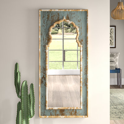 PAINTED WOODEN MIRROR