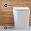 Ensemble de toilette Concorde Back-to-Wall 0,8 / 1,6 GPF blanc brillant avec plaque de chasse-108927938