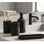 Ensemble d'accessoires de salle de bain noirs modernes, organisateur de salle de bain 4 pièces-2134836651