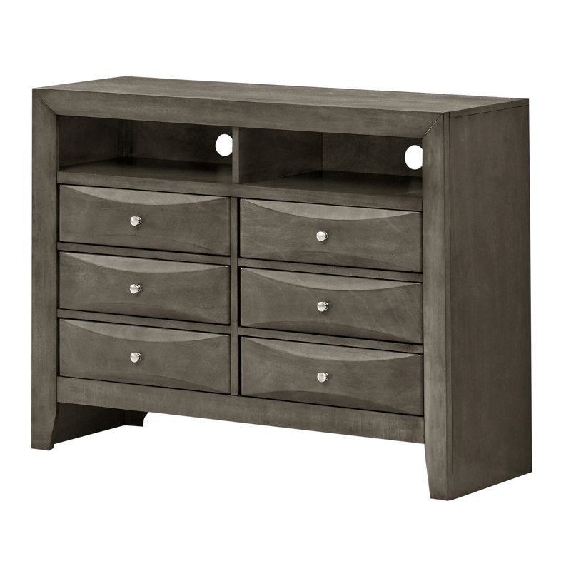 Commode média Marilla, gris, Gris