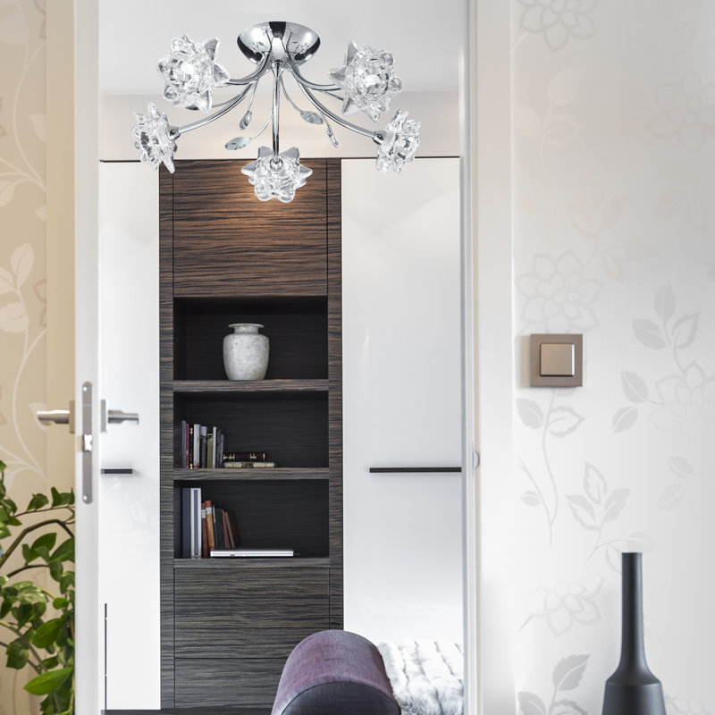 Chaffins Glass Semi Flush Mount