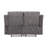 Upholstered 38 " Cotton Blend Loveseat Power Reclining