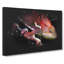 Red Chameleon Lizard - Wrapped Canvas-56644256