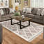 Tapis géométrique brun / beige Atchison-118256707