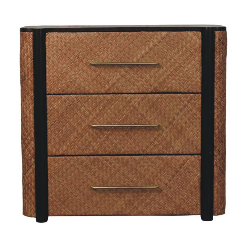 Naplate 90cm W 3 - Drawer Chest of Drawers