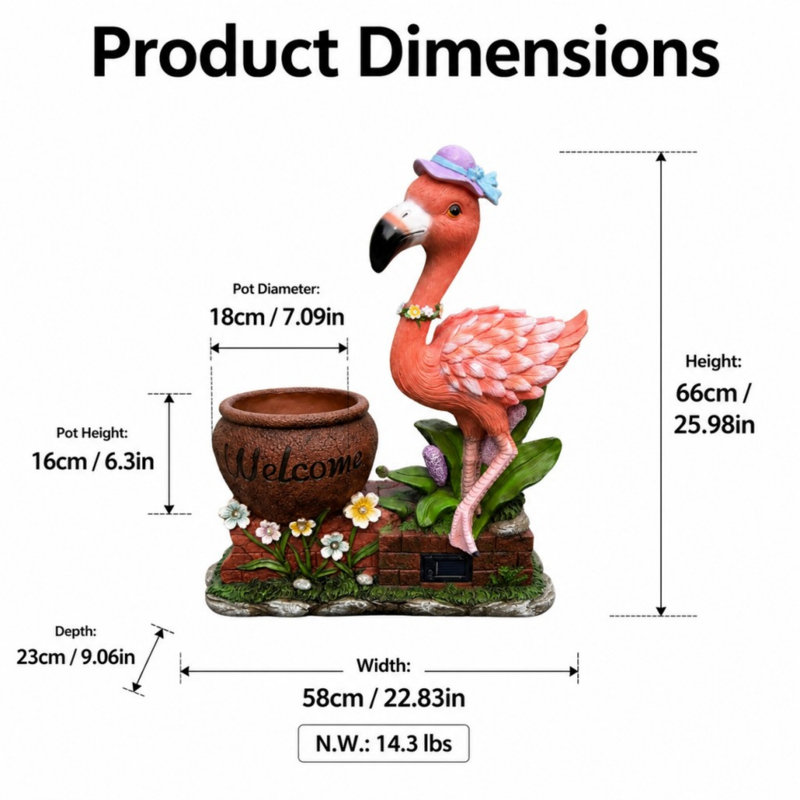 Unique Yard Statue Decoration, purple