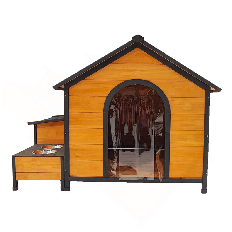 Niche d'extérieur durable et confortable pour plusieurs animaux de compagnie, parfaite pour toutes les conditions météorologiques et les terrains de jeux.