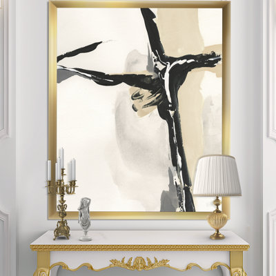 « crème, forme brun clair i », reproduction d’image sur toile