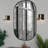 1 - Light Dimmable Black/Gold Metal Sconce