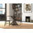 Classic Tan 47.25" Round Dining Table with Stable Cross Trestle Base-984078966
