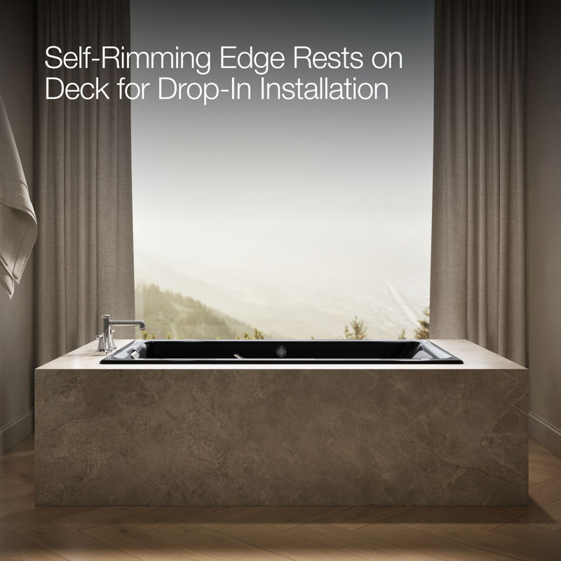 Tea-for-Two® Massage Whirlpool Bath, Black
