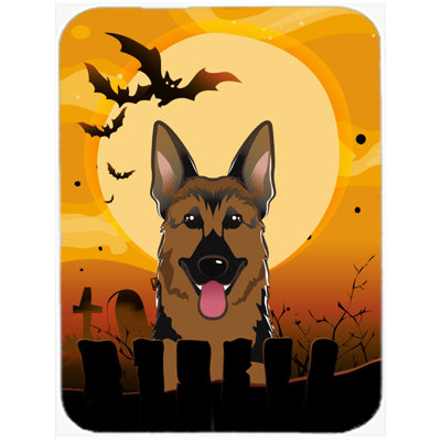 Eila German Shepherd Glass Cutting Board