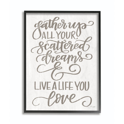 « live a live you love white white family », impression