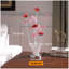 Lampe de table en aluminium à bourre de fleurs en aluminium