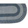Arcelia 100% Polypropylene Striped Indoor Braided Area Rug - Sage