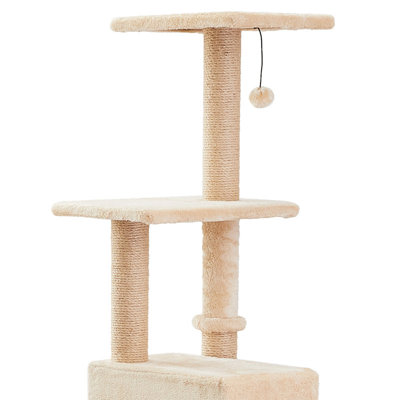 Brodus Cat Tree, Beige, Beige