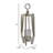 Brie Candle Holder Lantern, Silver Metal Frame, Glass Shade-104469463