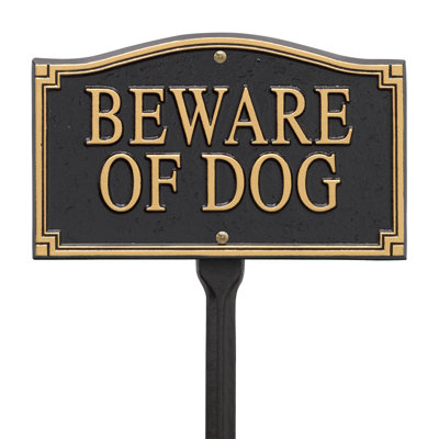 Beware of Dog Garden Sign
