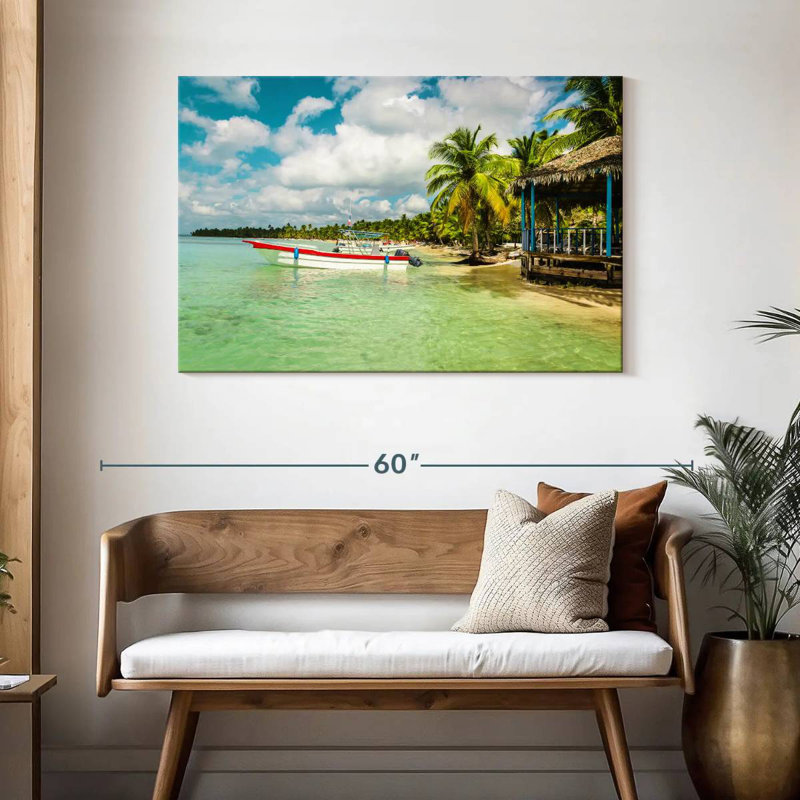 Gillard Caribbean Island Boat, 30" H x 45" W