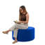 Repose-pieds d'extérieur rond 36 po avec Sunbrella®, H 18 po-113477723
